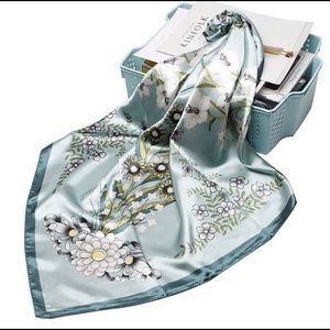 BN large satin scarf 90x90cm